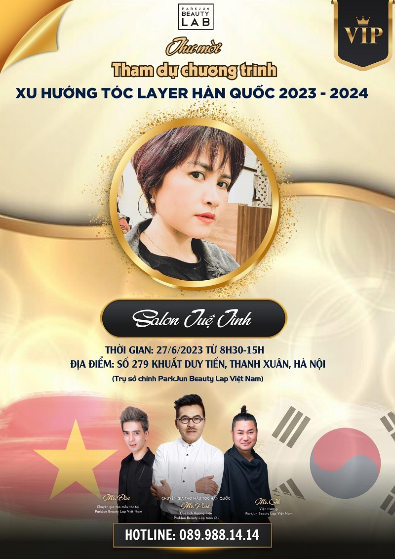 Những tấm vé VIP đã sẵn sàng trao đến tay các vị khách mời trong sự kiện "Xu hướng tóc layer Hàn Quốc 2023 - 2024" ngày 27/6